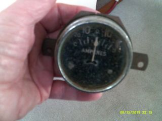 Vintage Stewart Warner Amperes Gauge - 2 " Diameter -