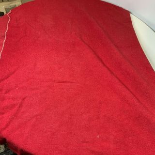 vintage wool blanket outdoor hiking camping color red 80x69 twin size 2
