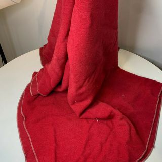 vintage wool blanket outdoor hiking camping color red 80x69 twin size 3