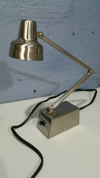 Vintage Stainless Steel Tensor Desk Lamp Light Model 25 Watts Model 1500