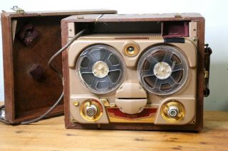 Revere T - 100 Reel To Reel Recorder Vintage Tape Recorder Audiophile
