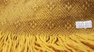 Vintage Gold Pendleton 100 Virgin Wool Blanket 50 