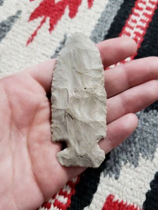 Mlc S1984 3 3/8 " Archaic Sidenotch Big Sandy Arrowhead Indiana Artifact