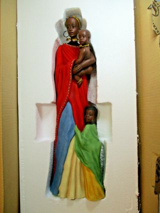 Nib Stacy Bayne Soul Journey 16 " Maasai Sculpture Mother 