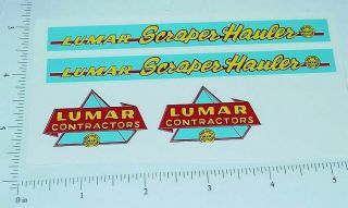 Marx Lumar Scraper Hauler Vehicle Sticker Set Mx - 016