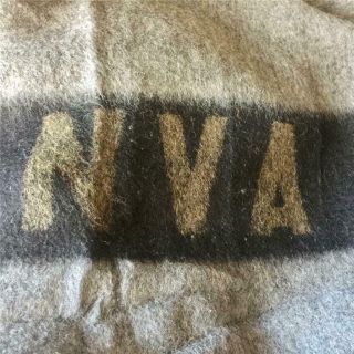 Vintage East German Felted Boiled Wool Blanket - National Volks Army