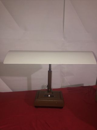 Vintage Mid Century Panasonic Gooseneck Wood Desk Lamp FS - 291E 2