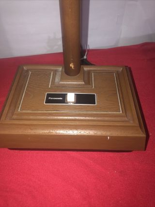 Vintage Mid Century Panasonic Gooseneck Wood Desk Lamp FS - 291E 3