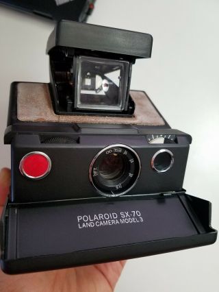 Vintage Polaroid Sx - 70 Land Camera Model - 3 Instant Camera Classic - Black Body
