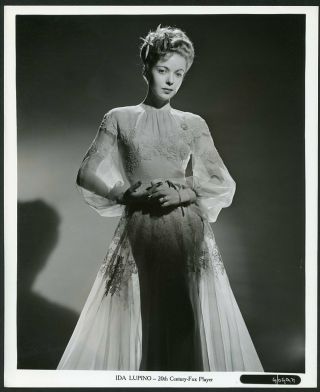Ida Lupino In Sheer Gown Vintage 1942 Portrait Photo By Powolny