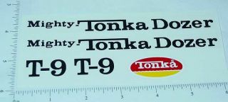 Mighty Tonka T - 9 Bulldozer Sticker Set Tk - 021