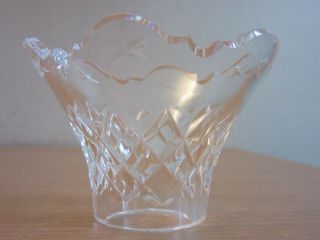 Waterford Crystal Bobeche candle cup Avoca 6 arm Chandelier Replacement 3 