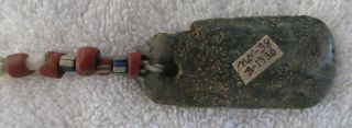 Old California Stone Pendant With Docs - - Nr