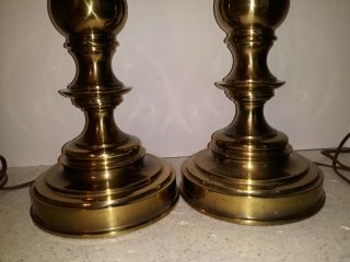 Vintage Mod Mid Century Modern Stiffel Brass Table Lamps Urn Trophy Style 17 