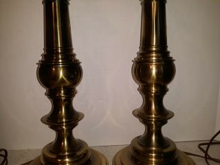 Vintage Mod Mid Century Modern Stiffel Brass Table Lamps Urn Trophy Style 17 