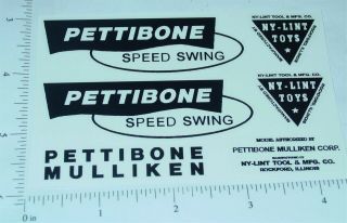 Nylint Pettibone Speed Swing Vehicle Stickers Ny - 053