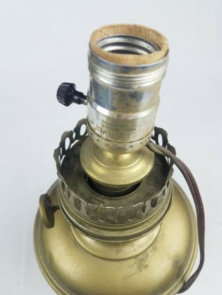 ALADDIN MODEL NO.  9 Brass Oil Kerosene Lamp Burner MODIFIED ELECTRIC 2