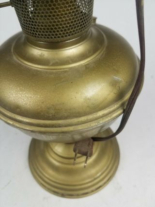 ALADDIN MODEL NO.  9 Brass Oil Kerosene Lamp Burner MODIFIED ELECTRIC 3