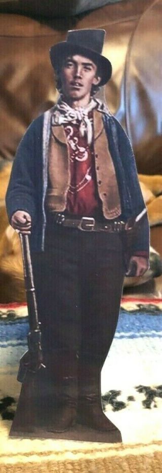 Billy The Kid Western Figure Tabletop Display Standee Colorized Photo 10 " Tall