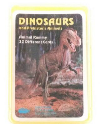 Discovery Toys Dinosaurs Animal Rummy Card/learning Game Gift Toy Hard Case