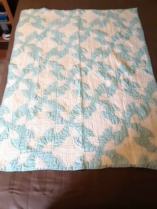 Handmade Baby Child Crib Wall Summer Quilt Coverlet 39 x 52 Lap Robe Vintage 2