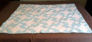Handmade Baby Child Crib Wall Summer Quilt Coverlet 39 x 52 Lap Robe Vintage 3