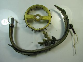 6 Vintage European Decorative Brass 8 " Wired Arms Chandelier,  Lamp,  Sconce Part 26