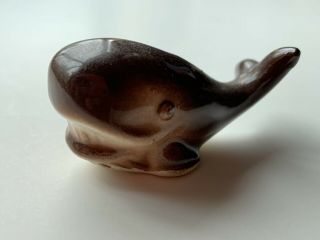Vintage Whale Porceline Figurine Marine Life Collectible Small Whale Art Unique