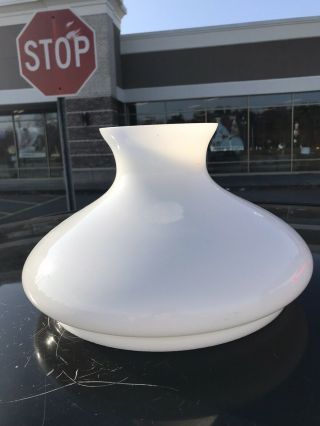 10” Milk Glass Tam O Shanter Student Lamp Shade