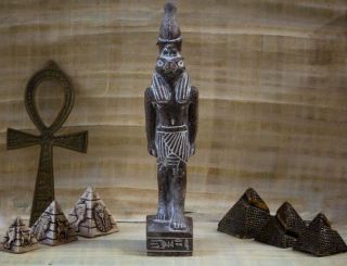 Ancient Egyptian Horus Statue| Handmade Horus Sky God| Granite Handmade