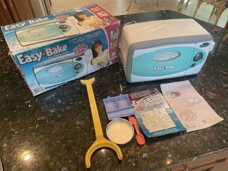 Vintage Easy Bake Oven With Accessories And The Box.  Open Box