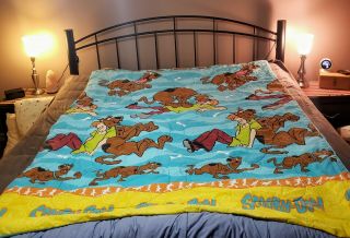 Vintage 1998 Dan River Scooby Doo Single Comforter Shaggy & The Gang Twin Vtg