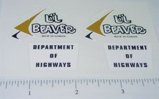 Lil Beaver Dept Of Highways Truck Stickers Bl - 179
