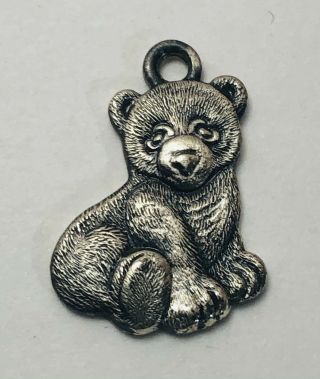 Retired James Avery? Sterling Silver Teddy Bear Charm Cookies 1994 Vintage