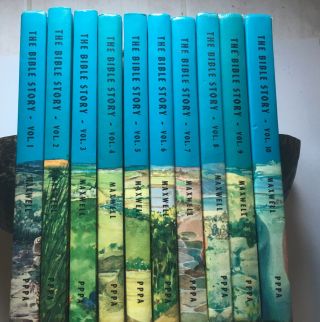 The Bible Story By Arthur S Maxwell Vintage Complete 10 Volume Set 1953 - 1957