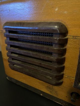 Vintage General Television Radio Stereo Portable 1940 40s Collectible Audio Old 3
