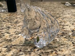 Vintage Waterford Crystal Horse Head Sculpture Paperweight Made In Ireland