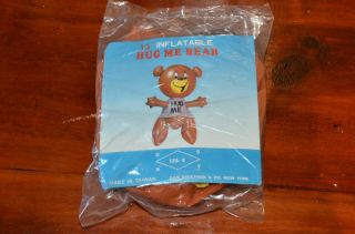 Hug Me Bear 13 " Inflatable Toy Vintage Dan Brechner Package Taiwan