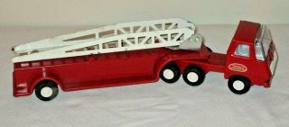 Vintage 1960s Tonka Toys Pressed Steel Ladder Fire Truck