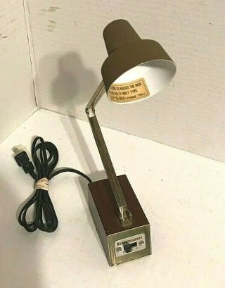 Vintage Tensor Desk Lamp Model 1500 Wood Grain Adjustable Arm