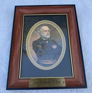 Vintage General Robert E.  Lee Print Portrait By John Elder Civil War 8.  5” X 6.  5”