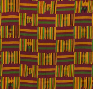 Ashanti Kente hand woven cloth Asante African Akan home decoration textile Ghana 2