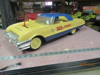 Vintage 1963 Dick Tracy COPMOBILE Ideal Toy 24” Cop Car - or Restore 2