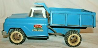 1965 Vintage Tonka Toys Hydraulic Dump Truck 2 - Tone Blue & White V Good