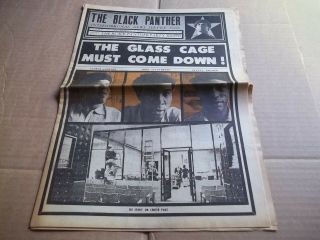 Black Panther Newspaper Huey Newton.  Angela Davis Aug.  14,  1971 Vg,