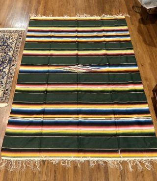 Vintage Handwoven Native American Blanket 92” X 63”