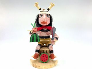 Native American Kachina Doll “clown” Handmade Indian Artist