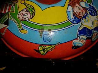 VINTAGE CHEIN LITHO SPINNING TIN TOY TOP MADE IN USA 2