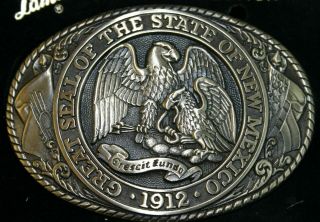 Rare Vintage Tony Lama 1st Edition Mexico State Buckle