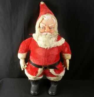 Vintage My Toy Plush Santa Claus Doll 24 " Tall
